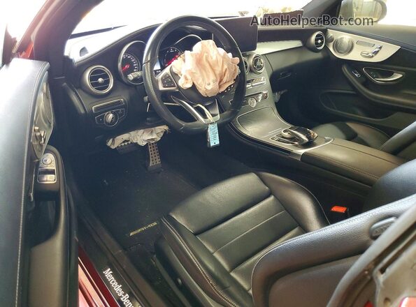 WDDWJ4KB3HF360097 2017 MERCEDES-BENZ C Red Вид панелі приладів