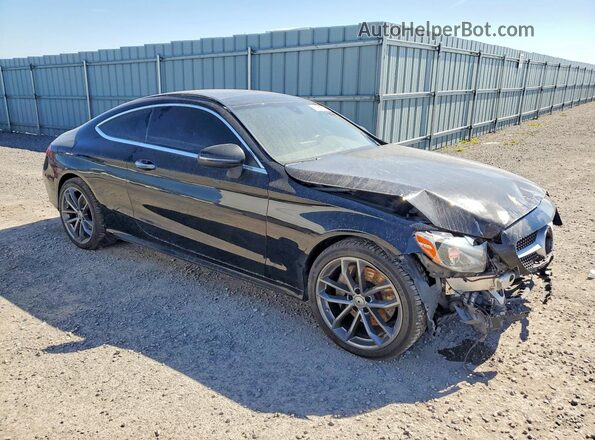 WDDWJ4KB5JF620005 2018 MERCEDES-BENZ C Black Przód prawy