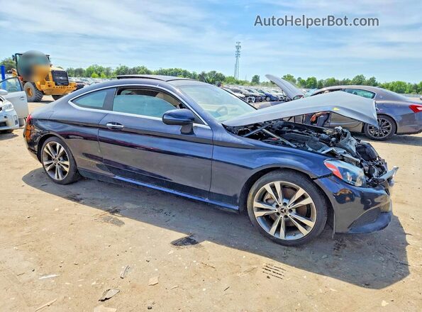 WDDWJ4KB8HF526663 2017 MERCEDES-BENZ C Blue Delantero derecho