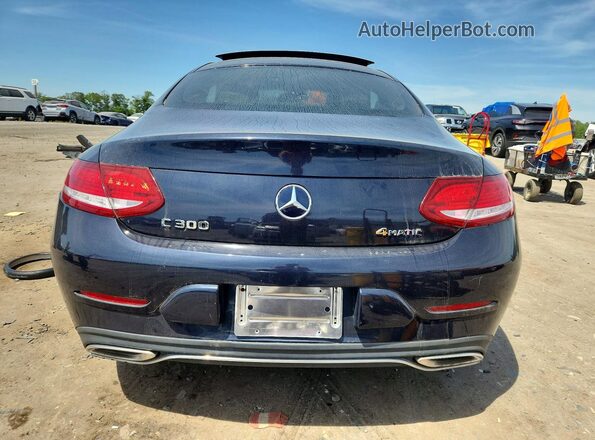 WDDWJ4KB8HF526663 2017 MERCEDES-BENZ C Blue Vista trasera