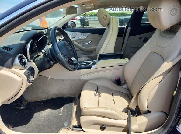 WDDWJ4KB8HF526663 2017 MERCEDES-BENZ C Blue Vista interior delantera