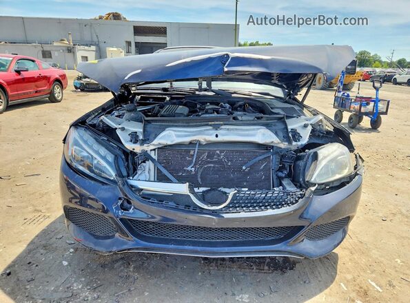 WDDWJ4KB8HF526663 2017 MERCEDES-BENZ C Blue Vista frontal