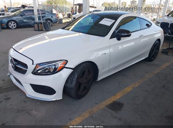 WDDWJ6EB0HF461458 2017 MERCEDES-BENZ AMG C 43 Белый Передняя левая четверть