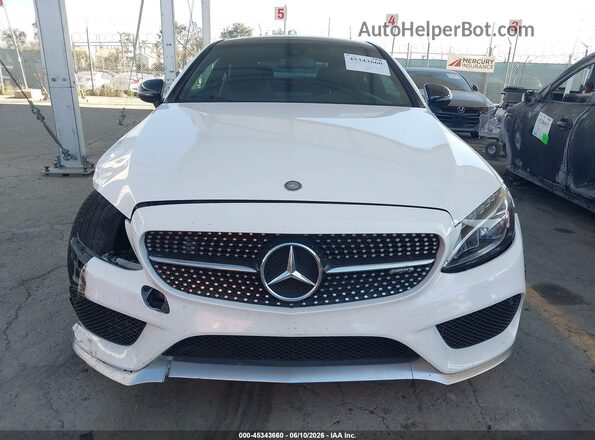 WDDWJ6EB0HF461458 2017 MERCEDES-BENZ AMG C 43 Белый Вид задней части салона