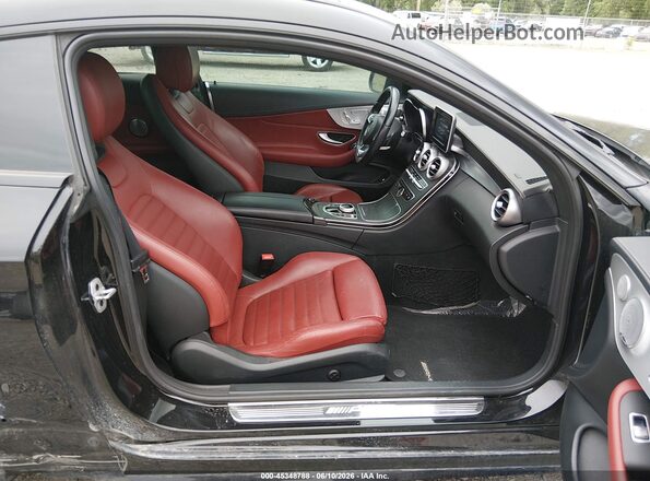 WDDWJ6EB0JF639150 2018 MERCEDES-BENZ AMG C 43 Black წინა სალონის ხედი