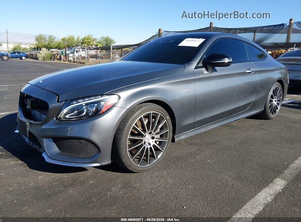 WDDWJ6EB0JF641593 2018 MERCEDES-BENZ AMG C 43 Silver Vista tres cuartos delantera izquierda