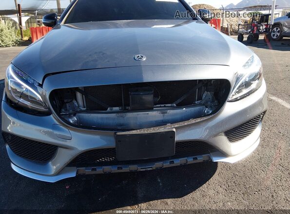 WDDWJ6EB0JF641593 2018 MERCEDES-BENZ AMG C 43 Silver Vista frontal