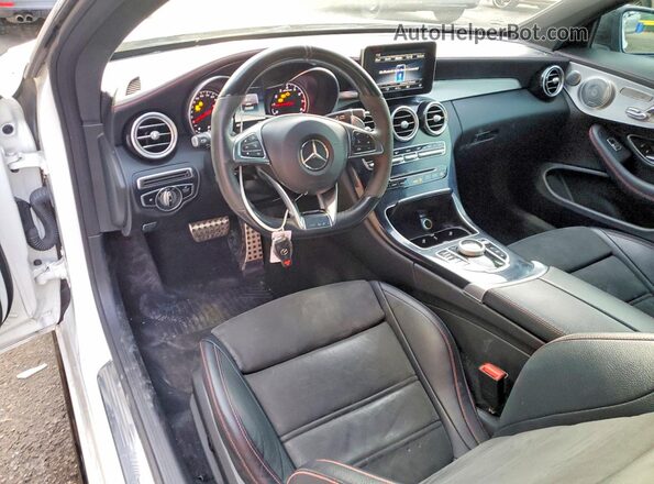 WDDWJ6EB6JF685307 2018 MERCEDES-BENZ C White Вид панелі приладів