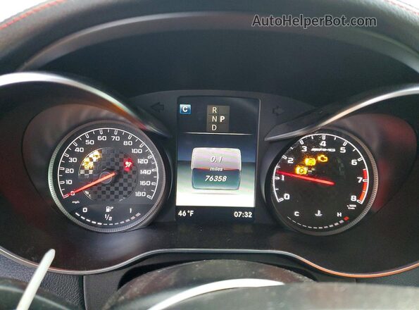 WDDWJ6EB6JF685307 2018 MERCEDES-BENZ C White Вид щитка приладів