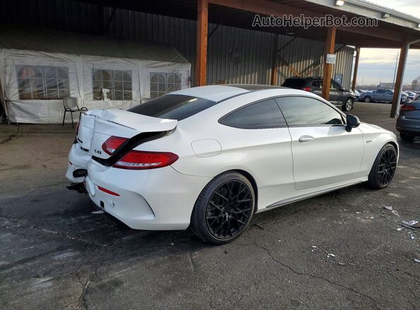 WDDWJ6EB6JF685307 2018 MERCEDES-BENZ C White Задня права чверть