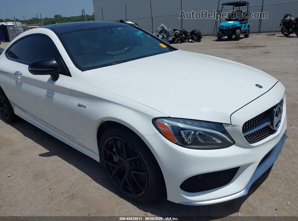 WDDWJ6EB8JF640885 2018 MERCEDES-BENZ AMG C 43 White Вид спереду