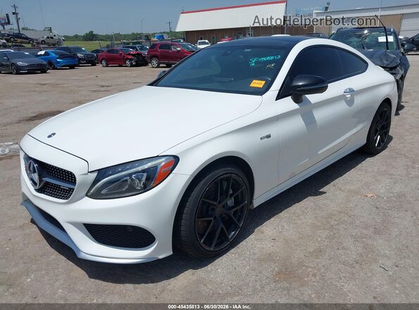 WDDWJ6EB8JF640885 2018 MERCEDES-BENZ AMG C 43 White Передня ліва чверть