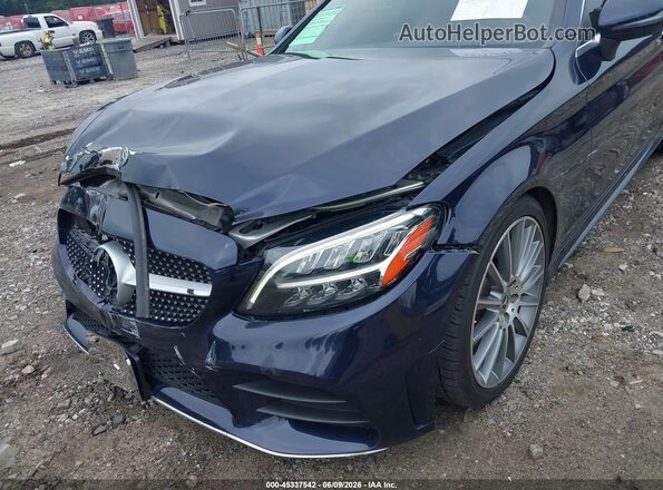 WDDWJ8DB5KF853291 2019 MERCEDES-BENZ C-CLASS Синий Вид спереди