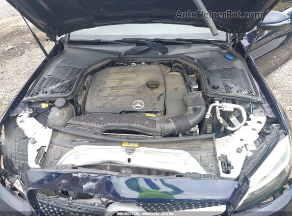 WDDWJ8DB5KF853291 2019 MERCEDES-BENZ C-CLASS Синий Вид сзади