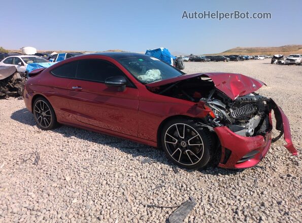 WDDWJ8DB6KF840128 2019 MERCEDES-BENZ C Red Przód prawy