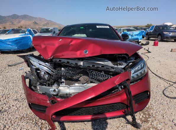 WDDWJ8DB6KF840128 2019 MERCEDES-BENZ C Red Widok z przodu
