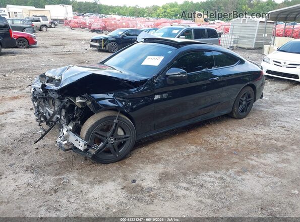 WDDWJ8EB8KF845880 2019 MERCEDES-BENZ C-CLASS Black Առջևի ձախ երեք քառորդ տեսարան