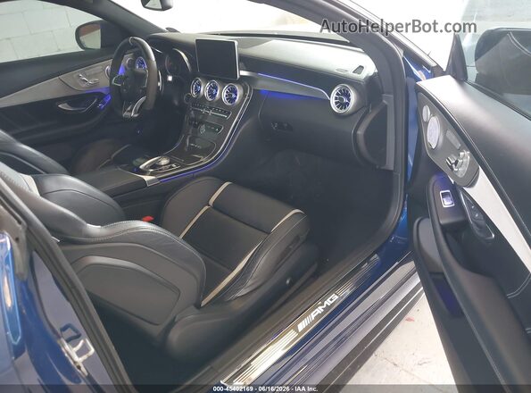 WDDWJ8HBXJF597349 2018 MERCEDES-BENZ AMG C 63 Blue Front interior view