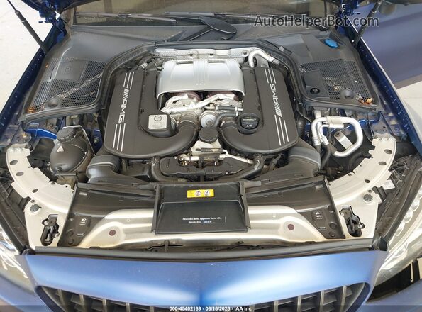 WDDWJ8HBXJF597349 2018 MERCEDES-BENZ AMG C 63 Blue Rear view