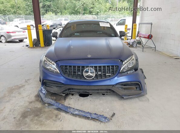 WDDWJ8HBXJF597349 2018 MERCEDES-BENZ AMG C 63 Blue Instrument cluster view