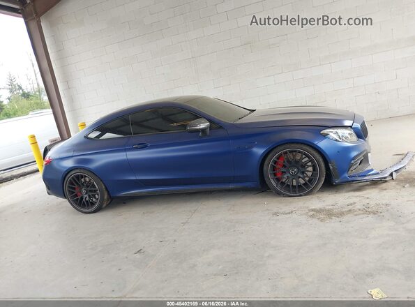 WDDWJ8HBXJF597349 2018 MERCEDES-BENZ AMG C 63 Blue Rear interior view
