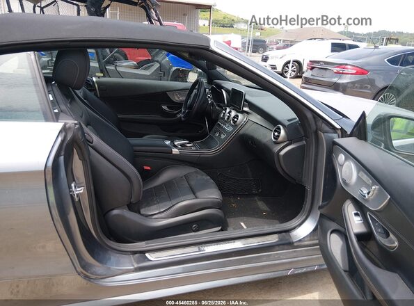 WDDWK4KB1JF620144 2018 MERCEDES-BENZ C-CLASS Gray წინა სალონის ხედი