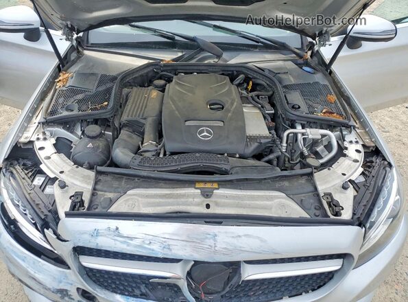 WDDWK4KB5HF483655 2017 MERCEDES-BENZ C Silver Rear interior view