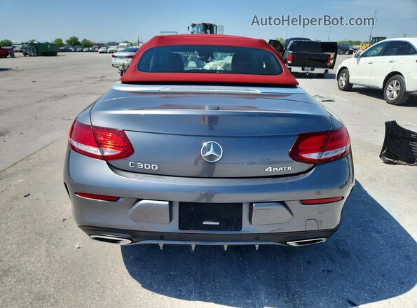 WDDWK4KB8HF437608 2017 MERCEDES-BENZ C Gray Rear view