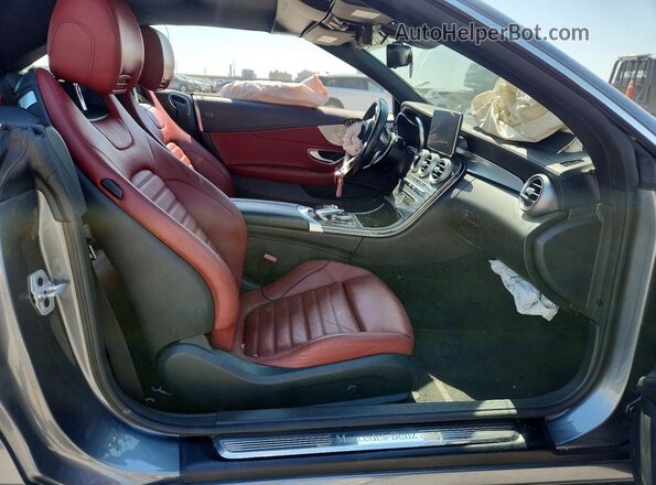 WDDWK4KB8HF437608 2017 MERCEDES-BENZ C Gray Front interior view