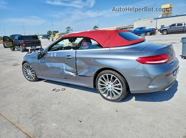 WDDWK4KB8HF437608 2017 MERCEDES-BENZ C Gray Rear left