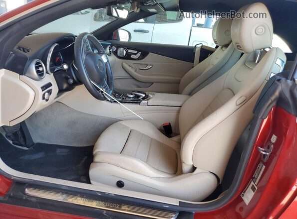 WDDWK4KBXJF745790 2018 MERCEDES-BENZ C Red წინა სალონის ხედი