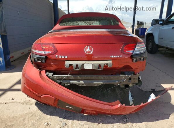 WDDWK4KBXJF745790 2018 MERCEDES-BENZ C Red უკანა ხედი