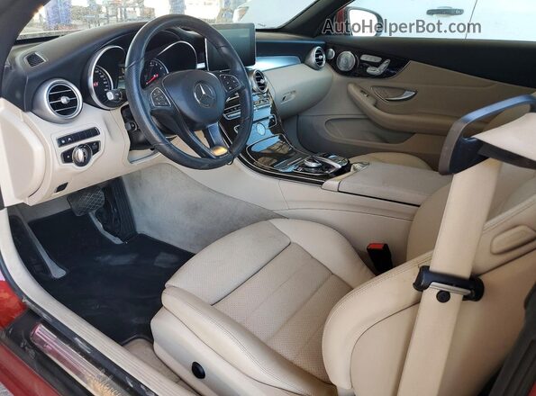 WDDWK4KBXJF745790 2018 MERCEDES-BENZ C Red წინა პანელის ხედი
