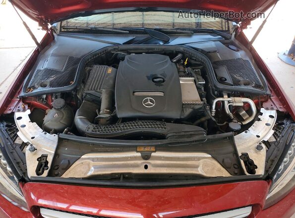 WDDWK4KBXJF745790 2018 MERCEDES-BENZ C Red უკანა სალონის ხედი