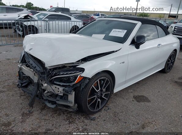 WDDWK6EB1JF689164 2018 MERCEDES-BENZ AMG C 43 Белый Передняя левая четверть
