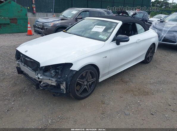 WDDWK6EB1JF691271 2018 MERCEDES-BENZ AMG C 43 Белый Передняя левая четверть