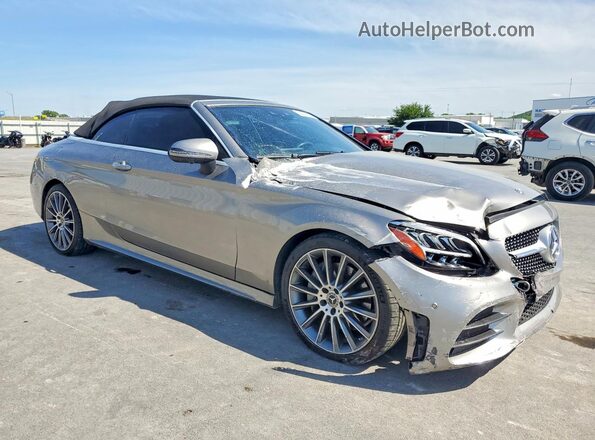 WDDWK8DB2KF928784 2019 MERCEDES-BENZ C Серебряный Передняя правая четверть