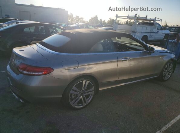 WDDWK8DBXKF834152 2019 MERCEDES-BENZ C Gray Trasero derecho
