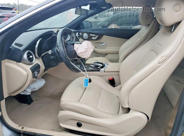 WDDWK8EBXKF782567 2019 MERCEDES-BENZ C Серый Вид салона спереди