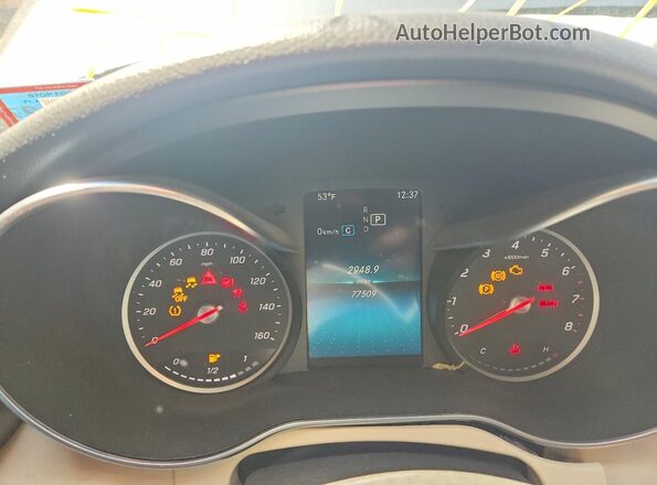 WDDWK8EBXKF782567 2019 MERCEDES-BENZ C Серый Вид щитка приборов