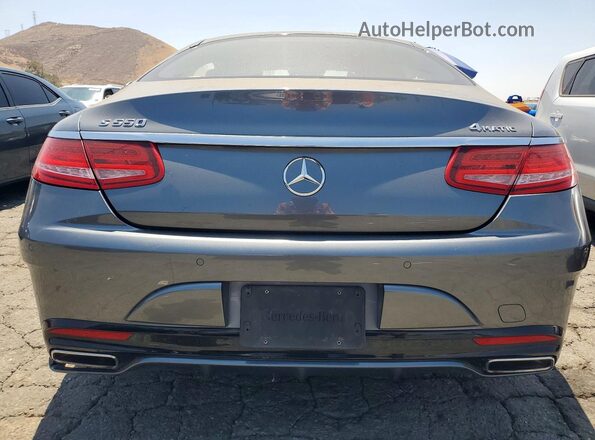 WDDXJ8FB6GA017124 2016 MERCEDES-BENZ S Gray Հետևի տեսք