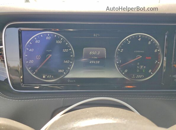 WDDXJ8FB6GA017124 2016 MERCEDES-BENZ S Gray Սարքավորումների վահանակի տեսք