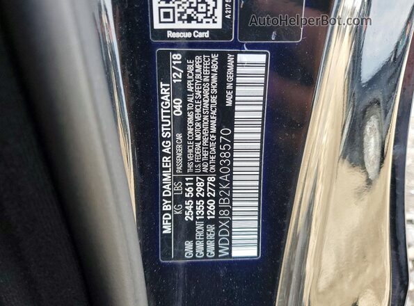 WDDXJ8JB2KA038570 2019 MERCEDES-BENZ S Black Vista del compartimento del motor