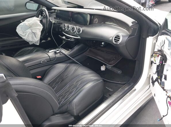 WDDXK7JB1HA024840 2017 MERCEDES-BENZ AMG S 63 White Widok wnętrza z przodu