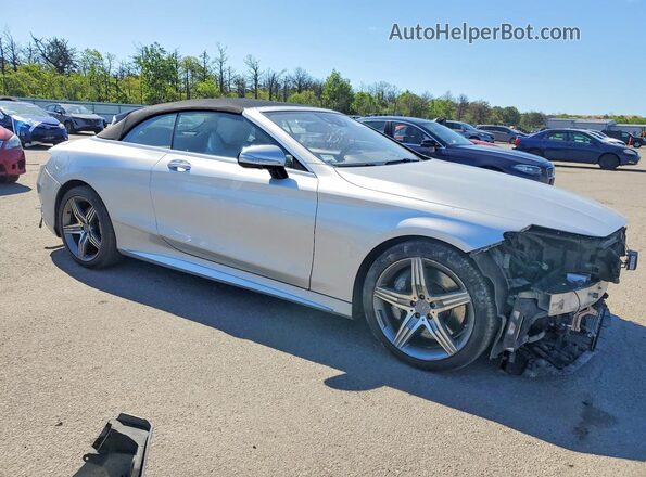 WDDXK7JB5HA019401 2017 MERCEDES-BENZ S Серебряный Передняя правая четверть