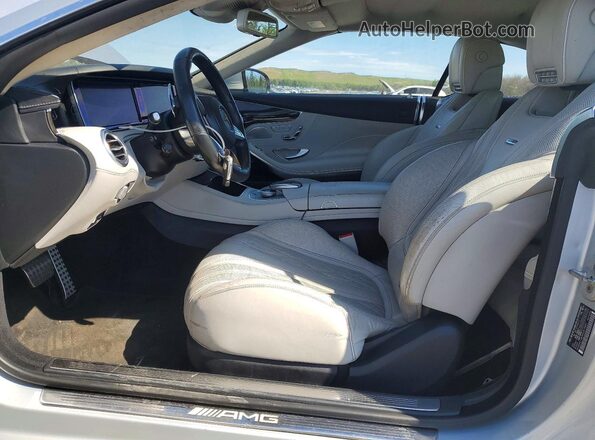 WDDXK7JB5HA019401 2017 MERCEDES-BENZ S Серебряный Вид салона спереди