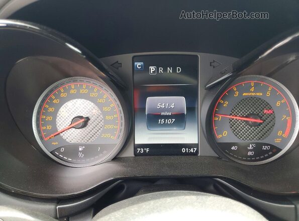 WDDYJ7KA6JA013187 2018 MERCEDES-BENZ AMG Gray Вид щитка приладів