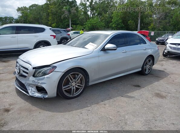 WDDZF4JB0HA182663 2017 MERCEDES-BENZ E-CLASS Silver Front left