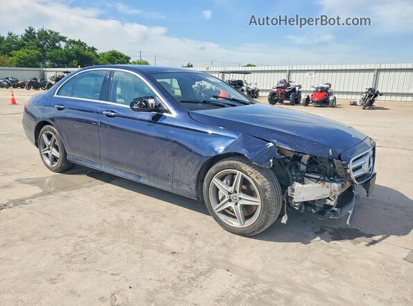 WDDZF4JB0JA395778 2018 MERCEDES-BENZ E Blue Front right