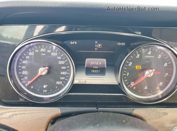 WDDZF4JB0JA395778 2018 MERCEDES-BENZ E Blue Instrument cluster view
